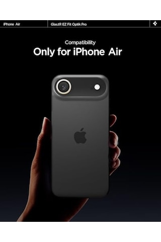Apple iPhone Air İle Uyumlu Kamera Lens Camı Koruyucu Kolay Kurulum Glas.tr Ez Fit Optik Pro 2 Adet Gold - Agl10131