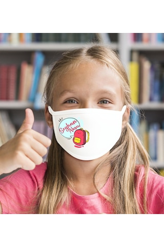 Acs 10 Çocuklara Özel İsimli Yıkanabilir Okul Maskesi 10 Adet