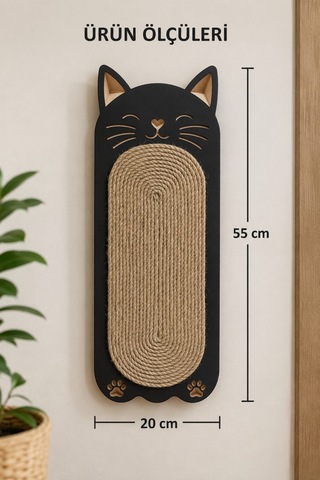 Zemin Ve Duvara Uyumlu Kedi Kulaklı Kedi Tırmalama Tahtası