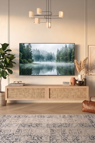 Future Tv Ünitesi Sehpası Duvara Monte Ahşap Jüt Kapaklı 180cm Sepet-jüt Fr8-sj Kahverengi
