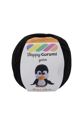 Happy Yarn Happy Gurumi Amigurumi Örgü İpi 50gr 130m Siyah