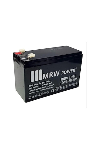Mervesan 12volt 7amper Akü Siyah