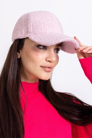 Ladycolor Şapka Peluş Ponpon Yumuşak Kumaş Pudra Pudra