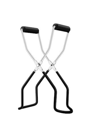 Mufunye Siyah Paslanmaz Çelik Kavanoz Kırıcı - Kayma Ve Isıya Dayanıklı Kavanoz Tutucu, Kaldırma Ve Açma Aracı Siyah