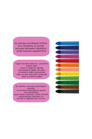 Maped Color Peps Infinity Kuru Boya 12 Li 86160001