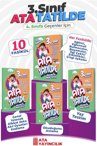 3. Sınıf Ata Yaz Tatili Seti (4 Lü) 3. Sınıf Ata Yaz Tatili Seti (4 Lü)