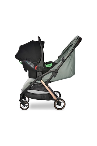 Lorelli Loret Otomatik Katlanan Kabin Boy İkiz & Travel Set Bebek Arabası - Green