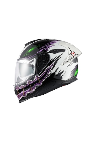 Nexx Y.100R Night Rider Kapalı Motosiklet Kaskı Beyaz