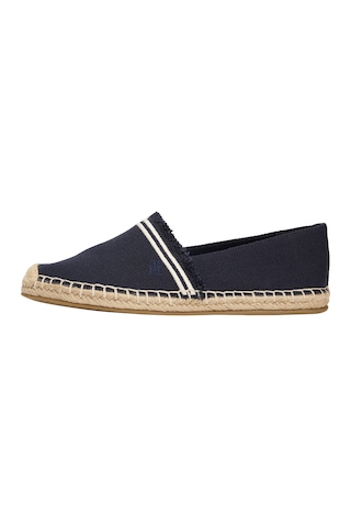 Tommy Hilfiger Frınge Canvas Closed Espadrılle Kadın Mavi Espadril - Fw0fw08881