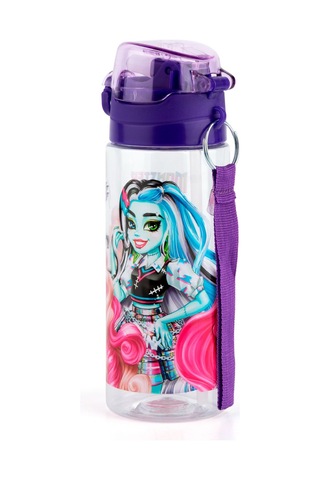 Monster High 500 Ml Pipetli Mor Kapaklı Plastik Matara Suluk - Kız Çocuk