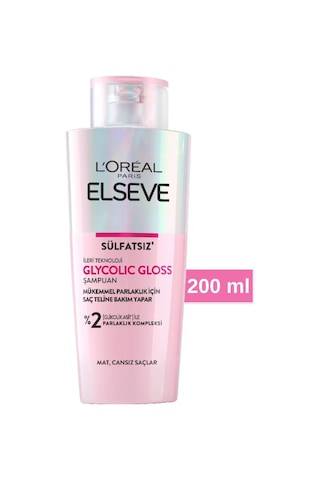 Loreal Paris Elseve Glycolic Gloss Sülfatsız Şampuan 200 ML
