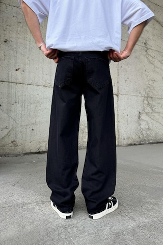 Flaw Basic Yıkamalı Regular Jean Siyah Siyah