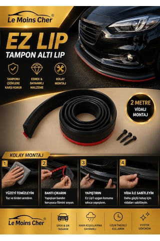 Ford Mustang Mach-e Ez Lip Araç Tampon Altı Koruma Lipi 2 Metre Vidalı