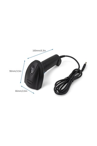 Lemestar "usb Ve Rs-232 Bağlantılı El Tipi 1d/2d Barkod Okuyucu - Windows/android Uyumlu"