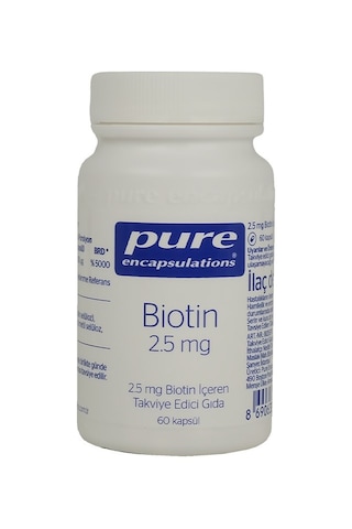 Pure Encapsulations Biotin 2.5 Mg 60 Kapsül