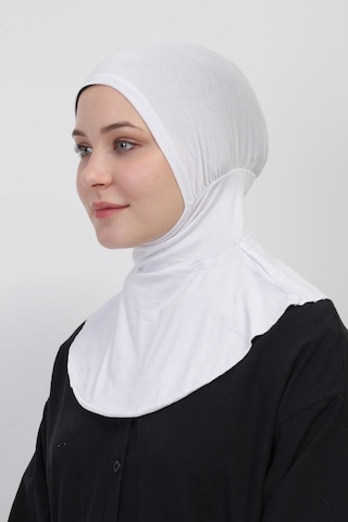 Pratik Esnek Likralı Boyunluklu Geçmeli Bone Ekru