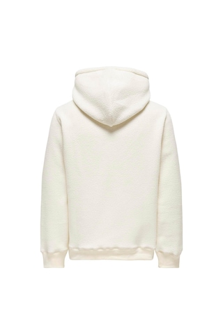 Only & Sons Erkek Sweatshirt Beyaz 22030287 Onsemılıo Reg Teddy Hoodıe 25kw21000102 W210200 Beyaz