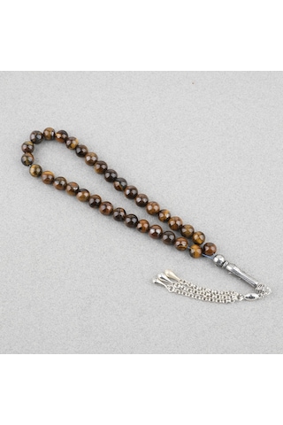 Kaplangözü Bilek Boy Küre Kesim 9mm Tesbih Kahverengi