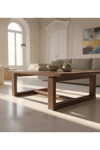 Ginza Orta Sehpa Masif Ağaç 120 X 80 Ceviz