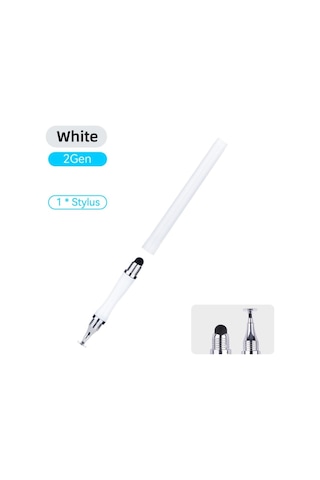 Jms 2 in 1 Android Ios Uyumlu Kalem Stylus Beyaz