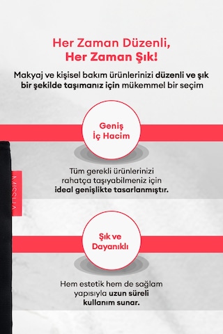 Missha Pouch B Round Büyük Boy Makyaj Çantası