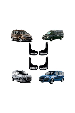 Fiat Doblo Araçlara Uyumlu 4 lü Ön-Arka Paçalık Tozluk Çamurluk U1DBLX001YD