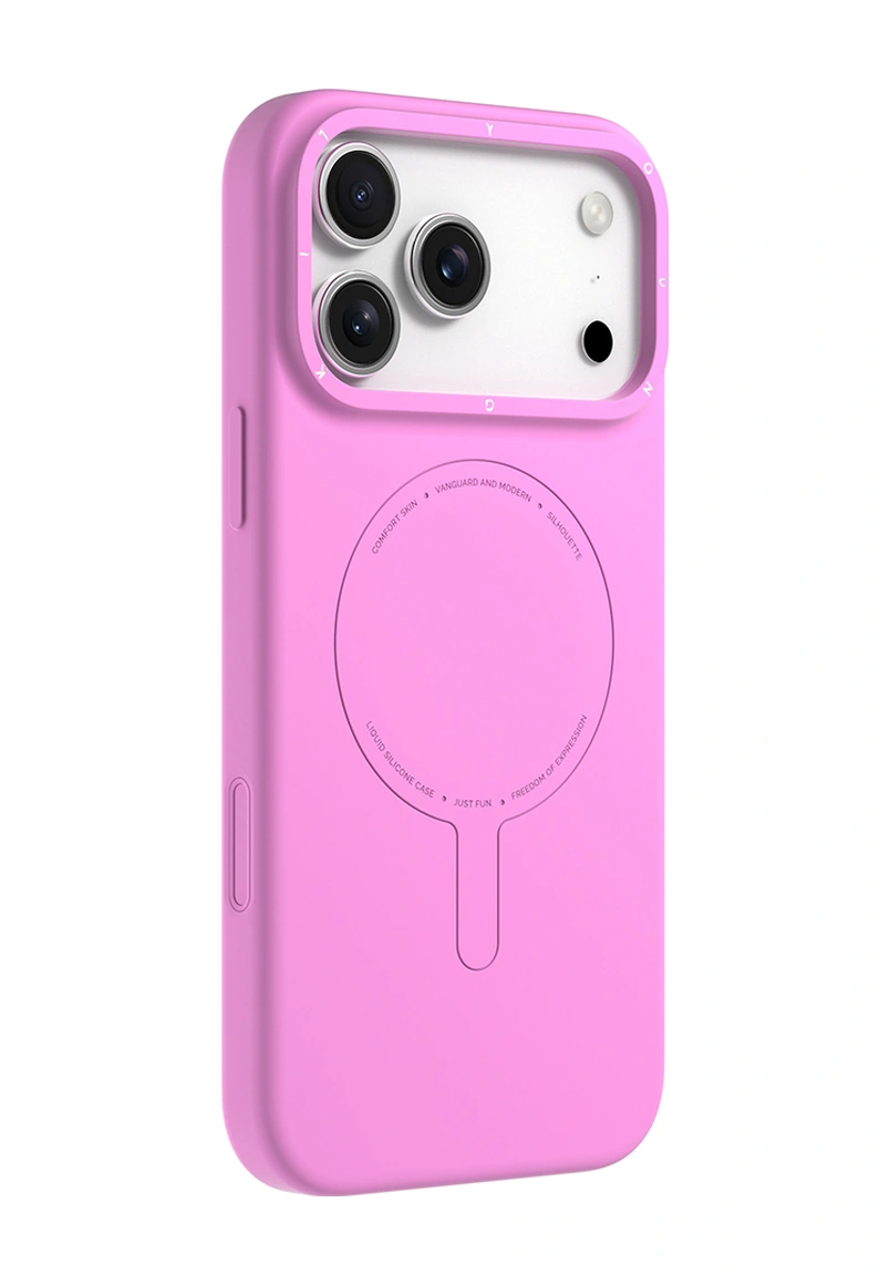 Apple Uyumlu iPhone 17 Pro Kılıf M-safe Şarj Özellikli Youngkit Morandi Serisi Kapak Pembe Pembe
