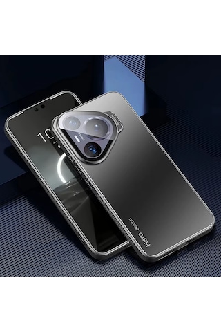 Microcase Huawei Pura 80 Pro/huawei Pura 80 Pro Plus Rome Serisi Kamera Koruma Ve Standlı Kılıf Al4968 Siyah