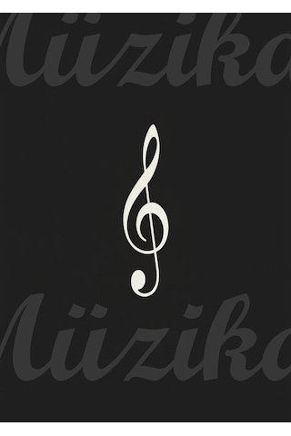 Müzik Defteri A4 Boyutunda 32 Sayfa