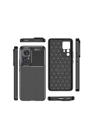 Xiaomi Mi 12t Kılıf Karbon Silikon Case Kapak