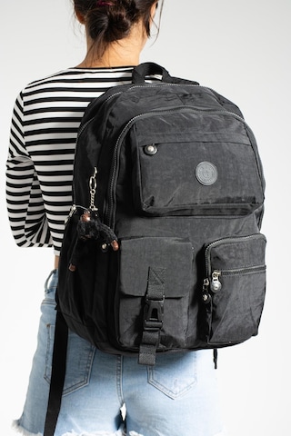 Ultra Hafif Çok Cepli Su Geçirmez Sırt Çantası Unisex Siyah Model: 571-1k - Siyah