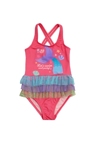 Uv Korumalı Askılı Elbise Mayo Kız Çocuk Yüzücü Mayo 5217 Fuşya Fuşya01 Fuşya