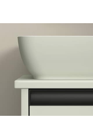 Duravit - Sivida Durocast Kare Çanak Lavabo 40 Cm Beyaz Yeşil - 266001fh00- Beyaz Yeşil