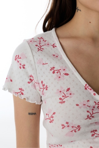 Penti Pembe Blossom Pointel Tişört Pijama Üstü