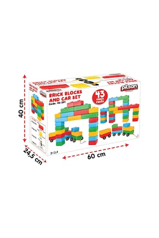 03251 Tuğla Blok Ve Araba Seti S172117281