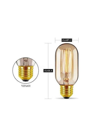 Novahub 6 Adet E27 Vintage Endüstriyel Retro Edison Led Lamba, Dekorasyon Işıkları, Led Filament, Endüstriyel Aydınlatma, Ev Ve Otel İçin 6 Li Paket