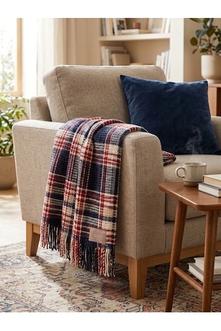 Dinarsucozylifetvbattaniyesi 130x 170 Plaid Lacivert