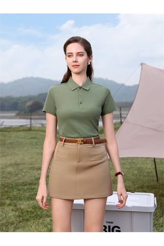 New Performance Premium Polo T-shirt %72,8 Pamuk %27,2 Polyester Yeşil