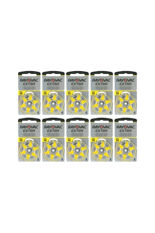 Rayovac Extra Advanced 10 Numara Blister İşitme Cihazı Pili 6 x 10'lu