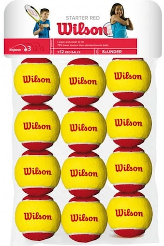 Wilson Starter Red Çocuk Tenis Topu 12 Adet Wrt137100
