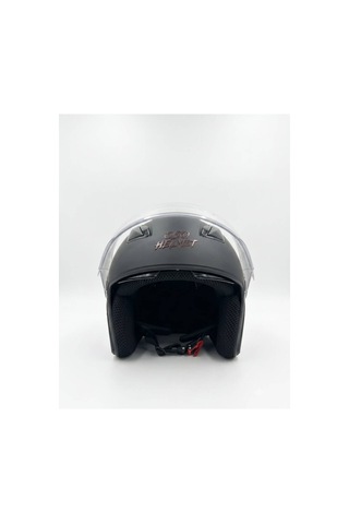 Oso Helmet Yarım Kask Gözlüklü Siyah - Xl Beden Siyah