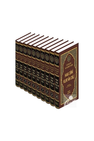 Hak Dini Kur'an Dili - Şamua (10 Kitap Takım) - Elmalılı Muhammed Hamdi Yazır - Huzur Yayınevi