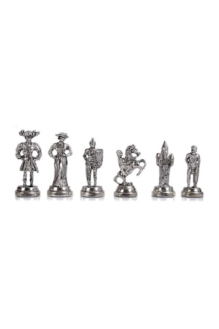 Satranç Taşı İsteyene Gifthome Orta Metal Parlak İsp