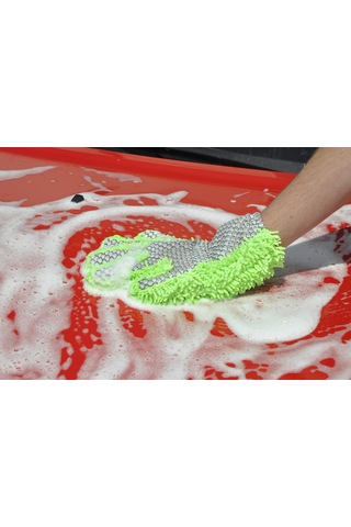 Çift Taraflı Mikrofiber Araba Detaylandırma Eldiveni İç Ve Dış Mekanlar İçin, Toz Alma İçin Mükemmel