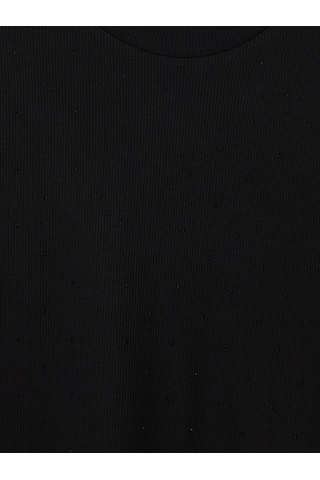 Lcw Modest Siyah Dik Yaka Taşlı Kadın Body