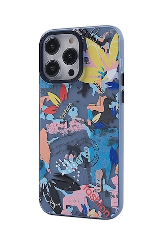 Apple İphone 14 Pro Max Kılıf Prada Desenli Kapak - Prada Pembe