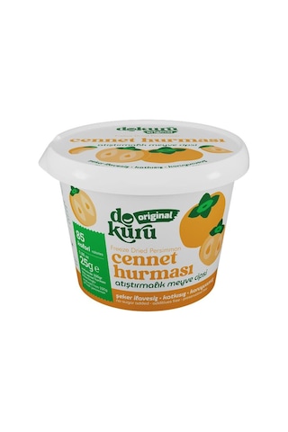 Dokuru Cennet Hurması Kuru Meyve Cipsi - Dondurularak Kurutulmuş Freeze Dried Çıtır Trabzon Hurması 15 G