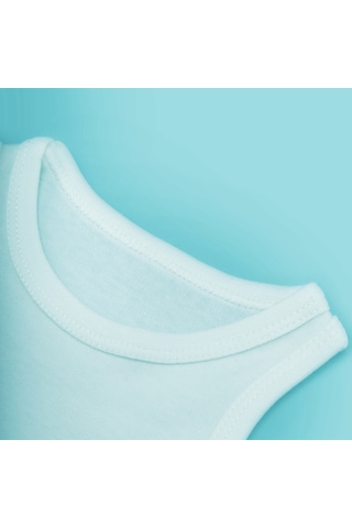 Novibaby 5'li 24-36 Ay Bebek Atlet Body Zıbın Beyaz Çıtçıtlı 100% Pamuk Beyaz