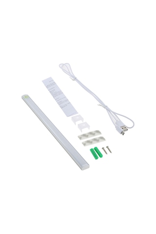 Honmex 21 Ledlı Usb Beslemeli Ultra İnce Dolap Lambası - Dokunmatik Kontrol, Sürekli Parlaklık Ayarı, Beyaz Işık Beyaz