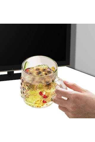 Suntek Magideal Ofis Su Sürahisi Için Cam Bardak Züccaciye Çay Buzlu